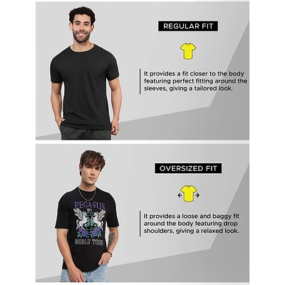 Pegasus Printed Oversized T-shirt for Men