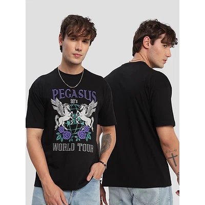 Pegasus Printed Oversized T-shirt for Men
