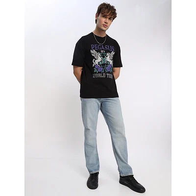 Pegasus Printed Oversized T-shirt for Men