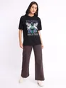 Pegasus Printed Oversized T-shirt for Women