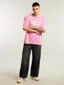 Pink Emotionally Unavailable Oversized T-Shirt