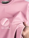 Pink Plain Oversized T-shirt for Men