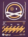 Proximity Alert Printed Violet Oversized T-shirt for Men