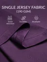 Proximity Alert Printed Violet Oversized T-shirt for Men