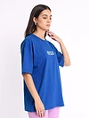 Psych Printed Oversized T-shirt for Women