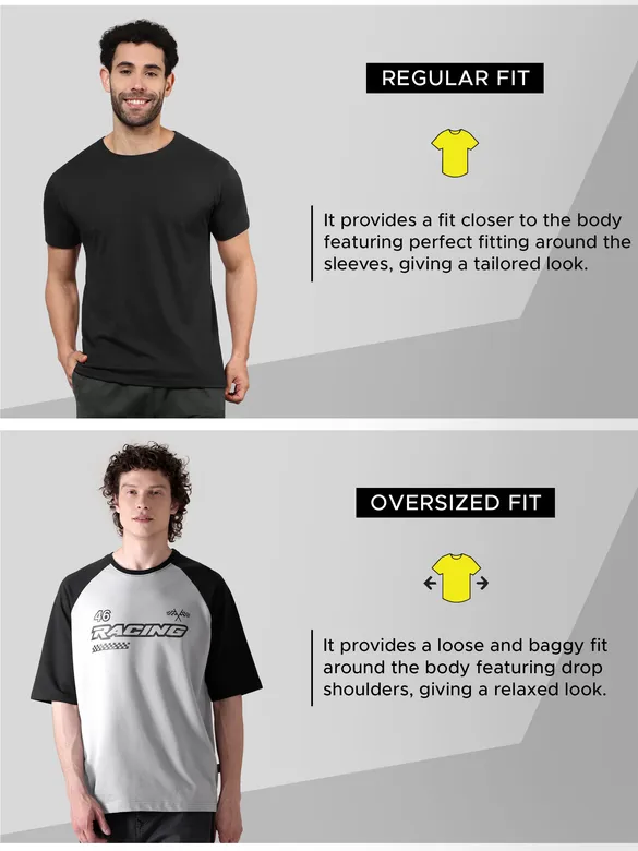 Racing Raglan Oversized T-shirt for Men