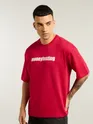 Red Moneyfesting Oversized T-Shirt