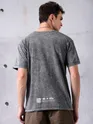Smoke Acid Wash Oversized T-Shirt for Men