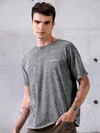 Smoke Acid Wash Oversized T-Shirt for Men