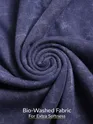 Steel Blue Acid Wash Oversized T-Shirt for Men