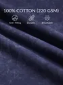 Steel Blue Acid Wash Oversized T-Shirt for Men