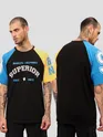 Superior Black Color Block Oversized T-shirt for Men