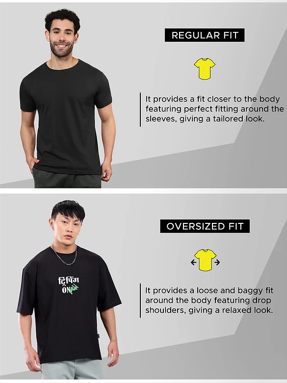 Tripping Printed Oversized T-Shirt For Men