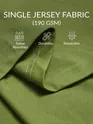 Vision Printed Green Oversized T-shirt for Men