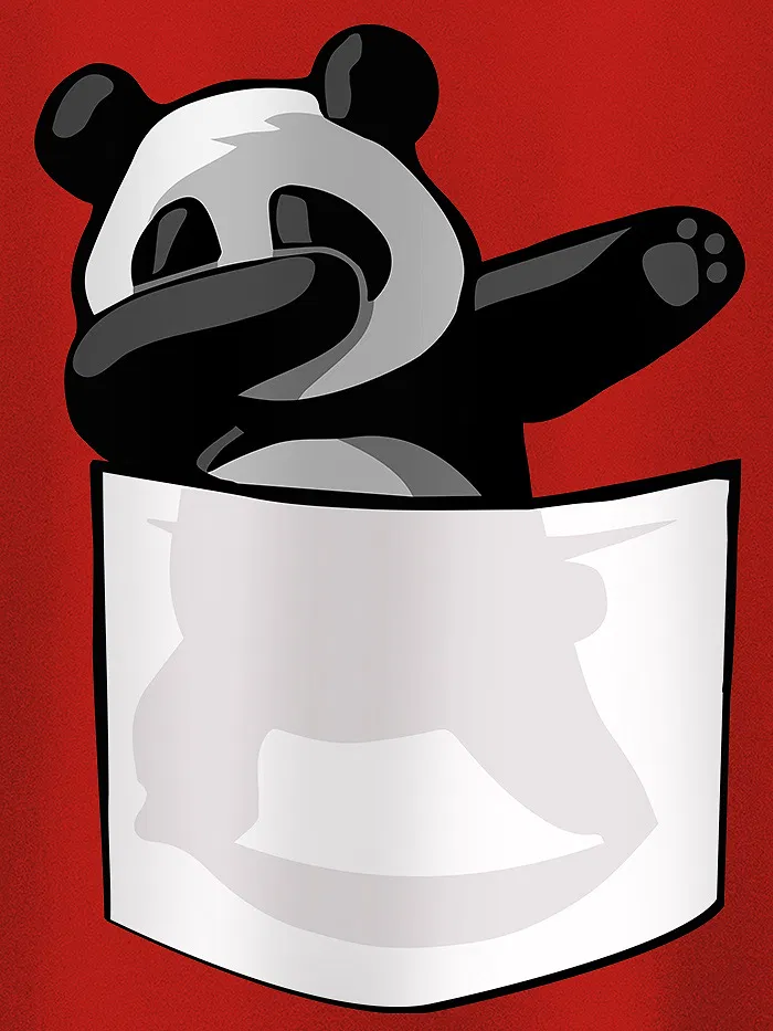 Dabbing Panda T-shirt for Girls