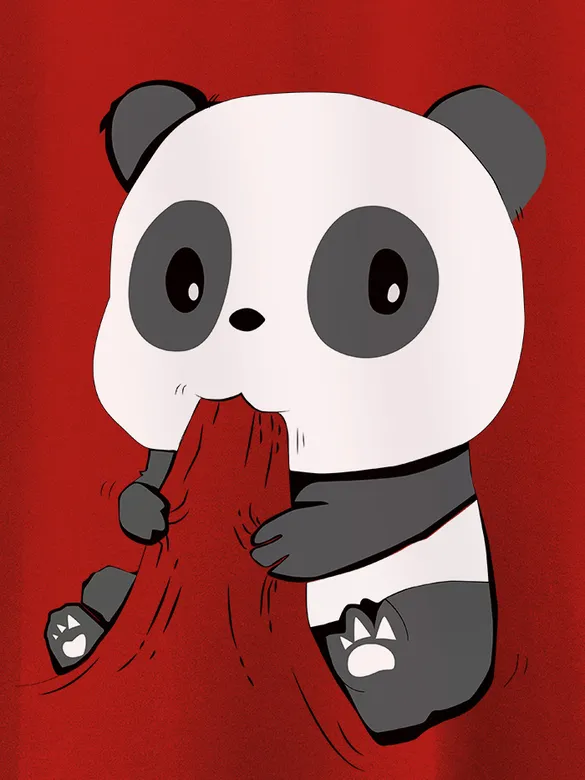 Hungry Panda T-shirt For Girls