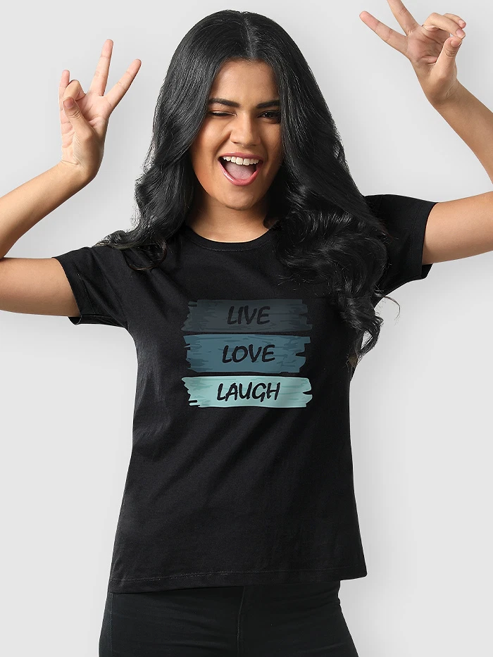Live Love Laugh T-shirts For Girls