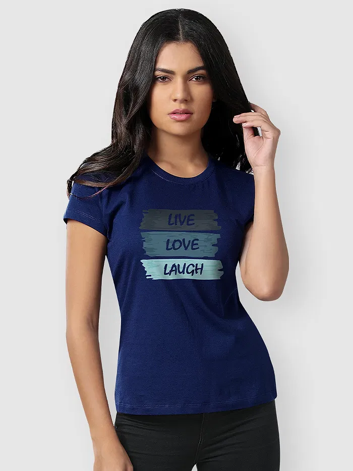 Live Love Laugh T-shirt For Girls