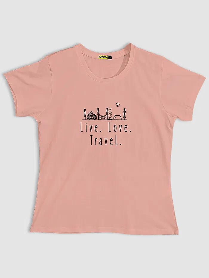 Live Love Travel T-shirts for Girls