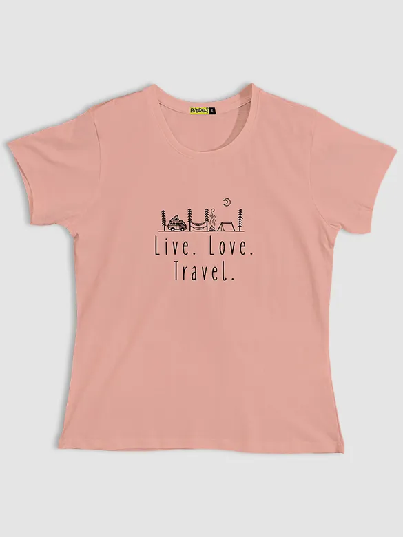 Live Love Travel T-shirts for Girls