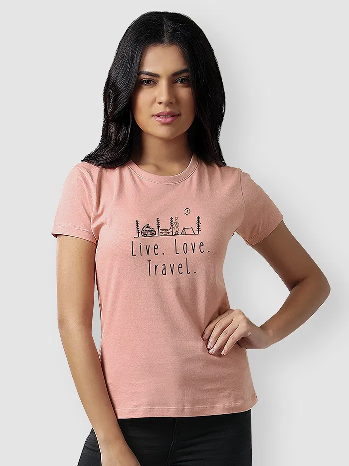 Live Love Travel T-shirts for Girls