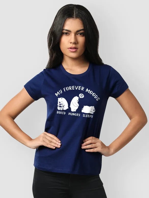 Moody Bear T-shirts for Girls, 