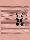 Peeping Panda T-shirt For Girls