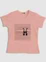 Peeping Panda T-shirt For Girls