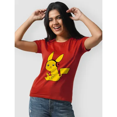 Pikachu Music cartoon printed t shirts