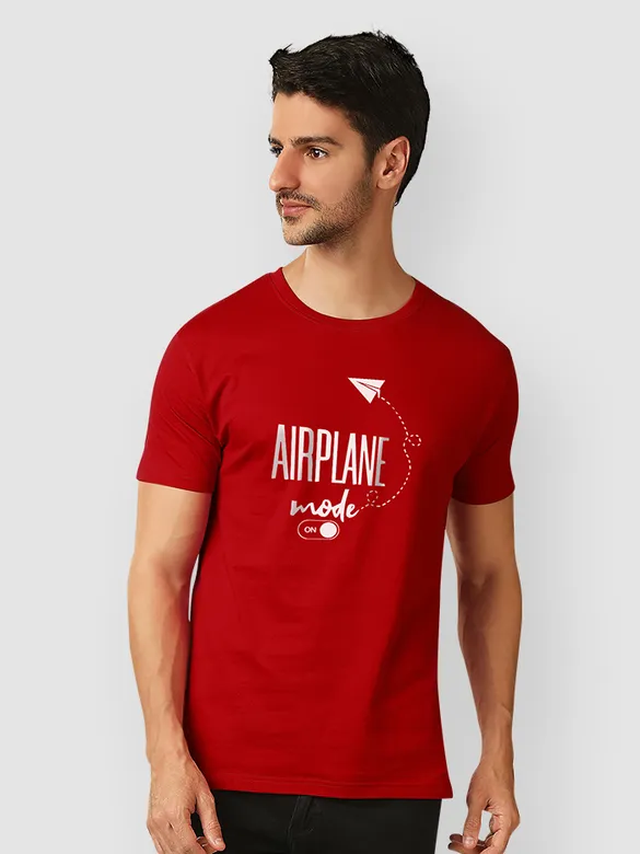 Airplane Mode On T-shirts for Men