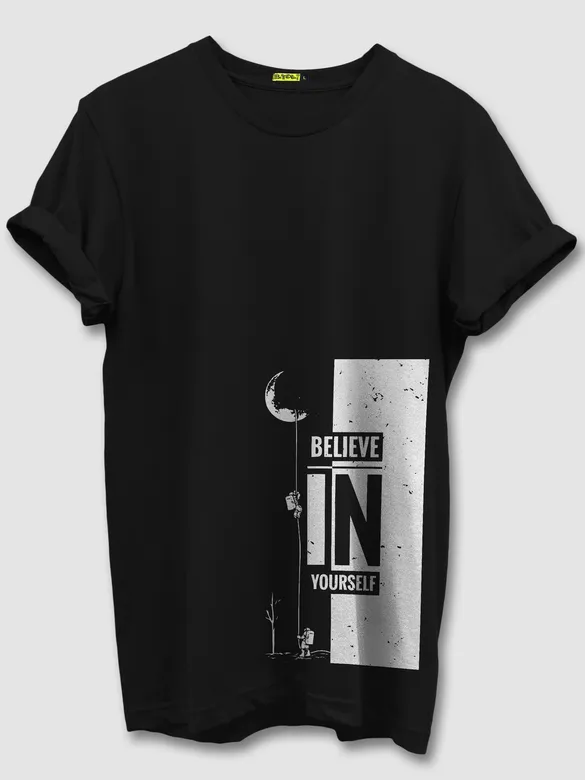 Astronaut Motivational Printed T-shirt for Men