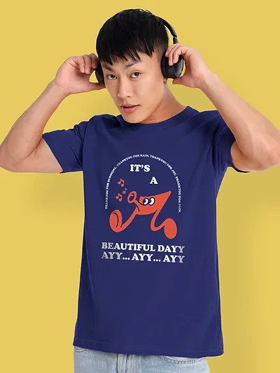 Beautiful Day Half Sleeve T-shirt for Men
