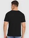 Black Sanskrit Shloka Printed T-shirt for Men