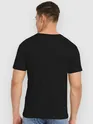 Black Sanskrit Shloka Printed T-shirt for Men