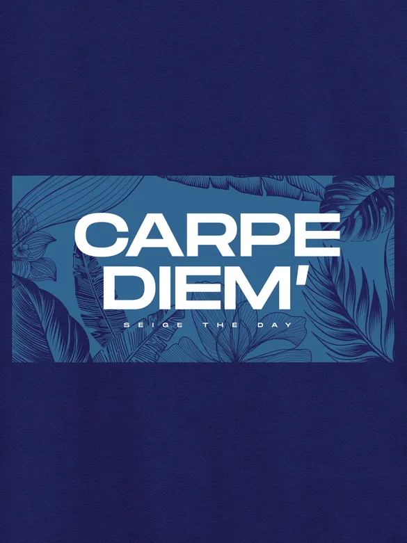Carpe Diem Half Sleeve T-shirt for Men