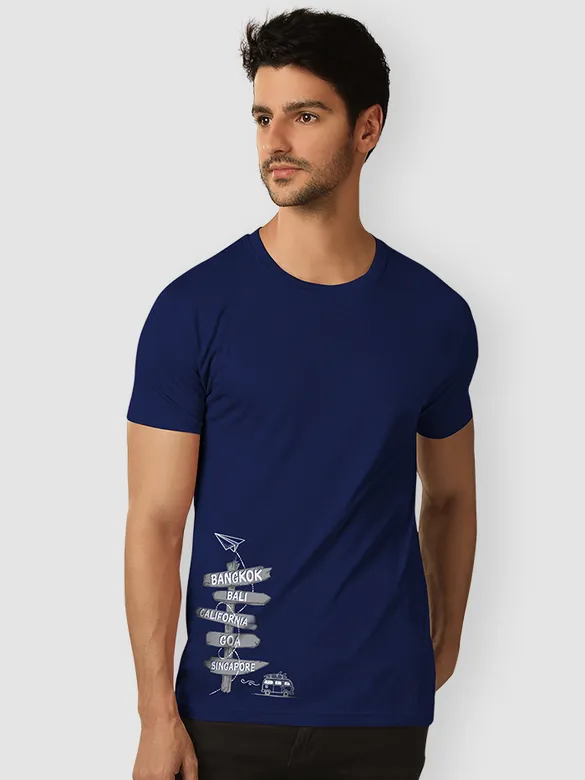 Directions Travel T-shirt for Men
