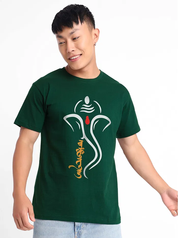Ganesha Half Sleeve T-shirt for Men