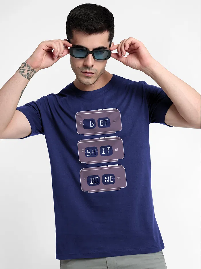 Get Stuff Done Half Sleeve T-shirt for Men