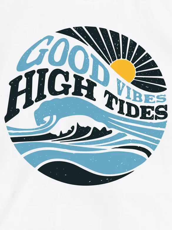 Good Vibes Half Sleeve T-shirt for Men