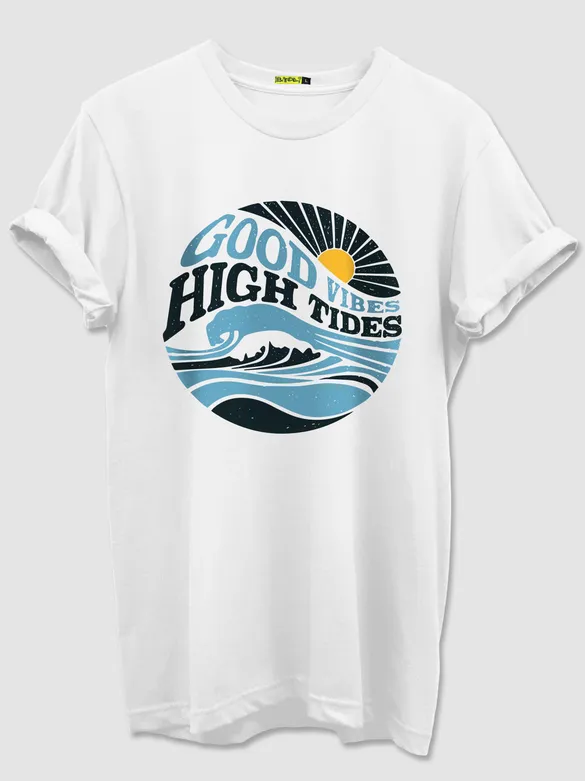 Good Vibes Half Sleeve T-shirt for Men