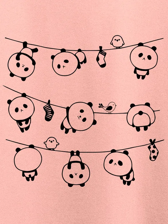 Hanging Panda T-shirt for Men