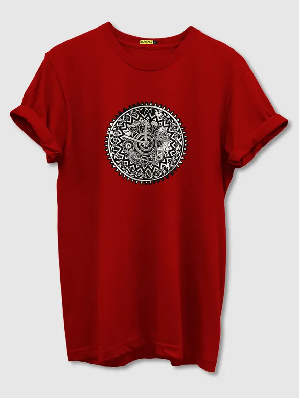 Illusion Watch Printed Half Sleeve T-Shirt For Men