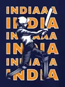 Indian Cricket Half Sleeve T-shirt for Men