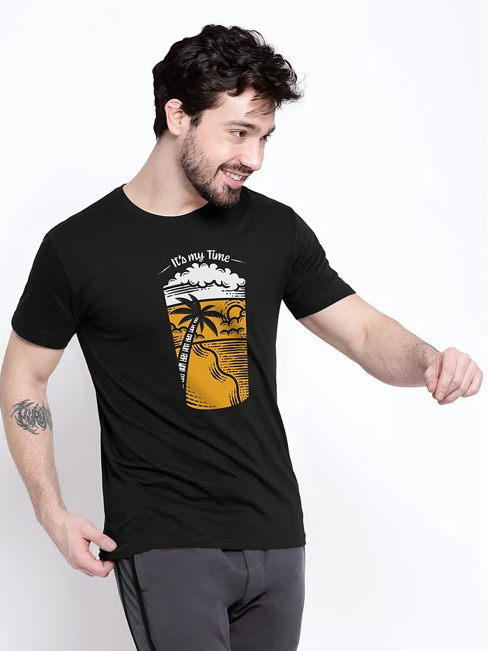 Its My Time  Half Sleeve T-shirt for Men