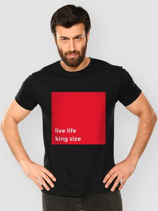 King Life Half Sleeve Branded Clothing for Men, 