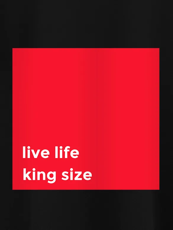 King Life Half Sleeve T-shirt for Men