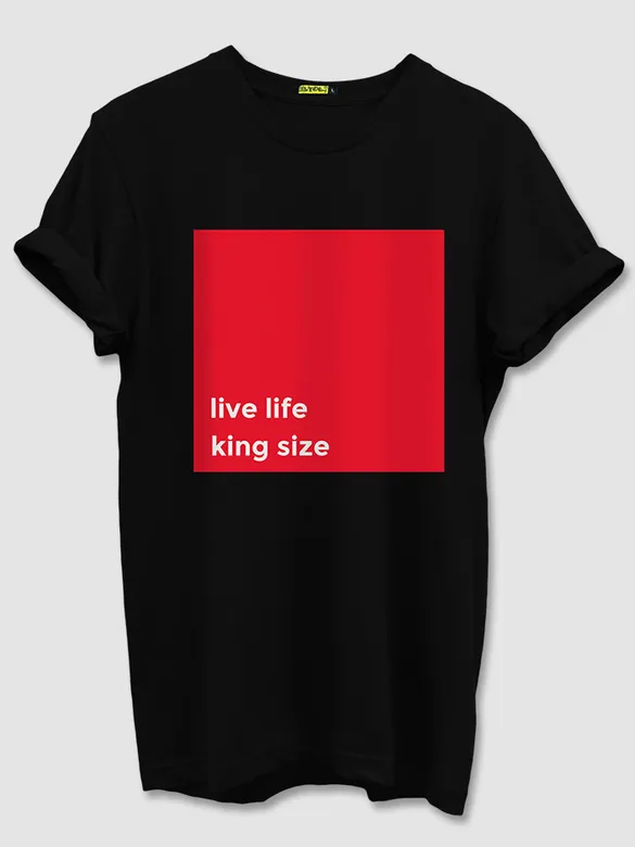 King Life Half Sleeve T-shirt for Men