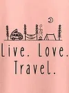 Live Love Travel T-shirt for Men