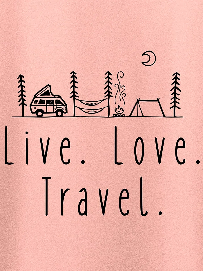 Live Love Travel T-shirt for Men