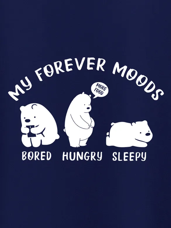 Moody Bear Half Sleeve T-shirt for Men